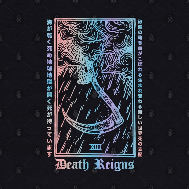 Death Reigns Pastel Japanese Goth by btcillustration